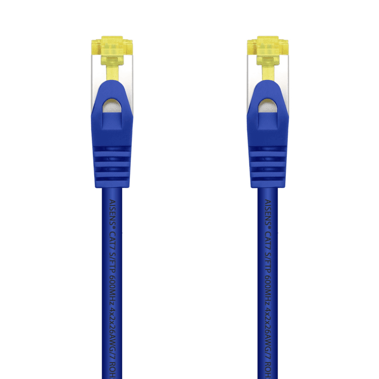 Cable Red Aisens Latiguillo RJ45 LSZH Cat.7 SFTP PIMF 25CM Azul — imagen 1