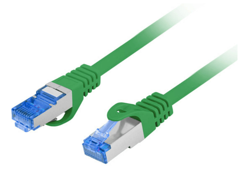 CABLE RED LANBERG CAT.6A S/FTP LSZH CCA 10M VERDE FLUKE PASSED — imagen 1