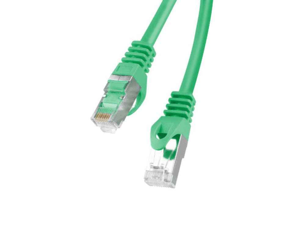 CABLE RED LANBERG LATIGUILLO CAT.6 FTP 20M VERDE FLUKE PASSED — imagen 1