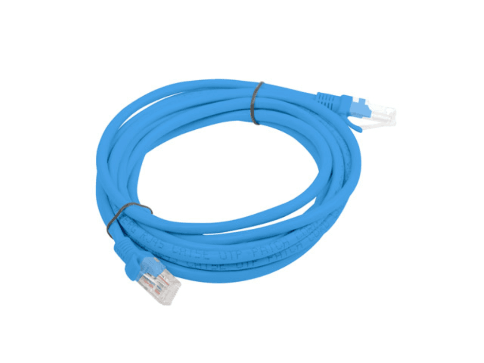 CABLE RED LANBERG LATIGUILLO CAT.6 UTP 3M AZUL FLUKE PASSED — imagen 1