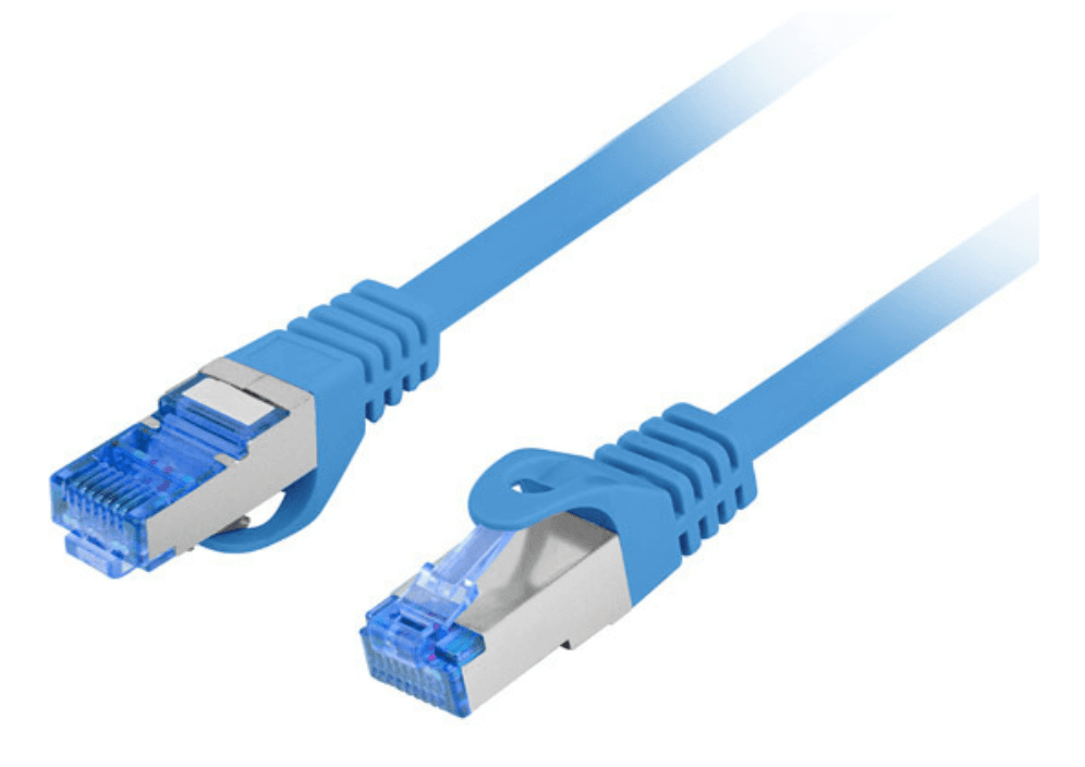 Cable Red Lanberg Latiguillo Cat.6A S/FTP LSZH CCA 3M Azul Fluke Passed — imagen 1