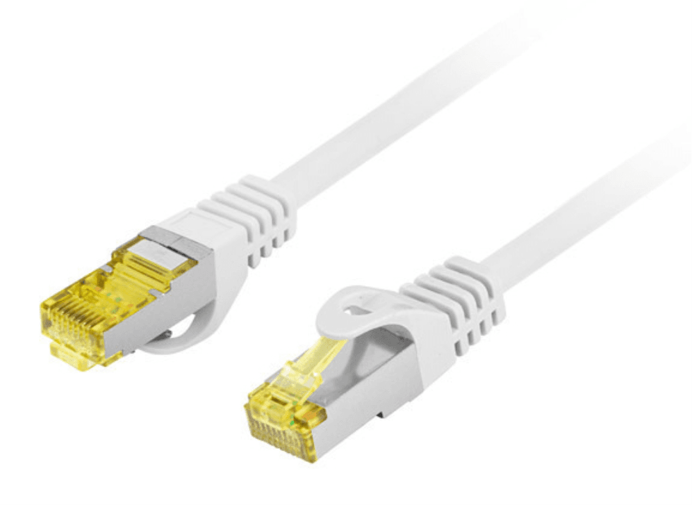 CABLE RED LANBERG LATIGUILLO CAT.6A S/FTP LSZH CU 10M GRIS FLUKE PASSED — imagen 1