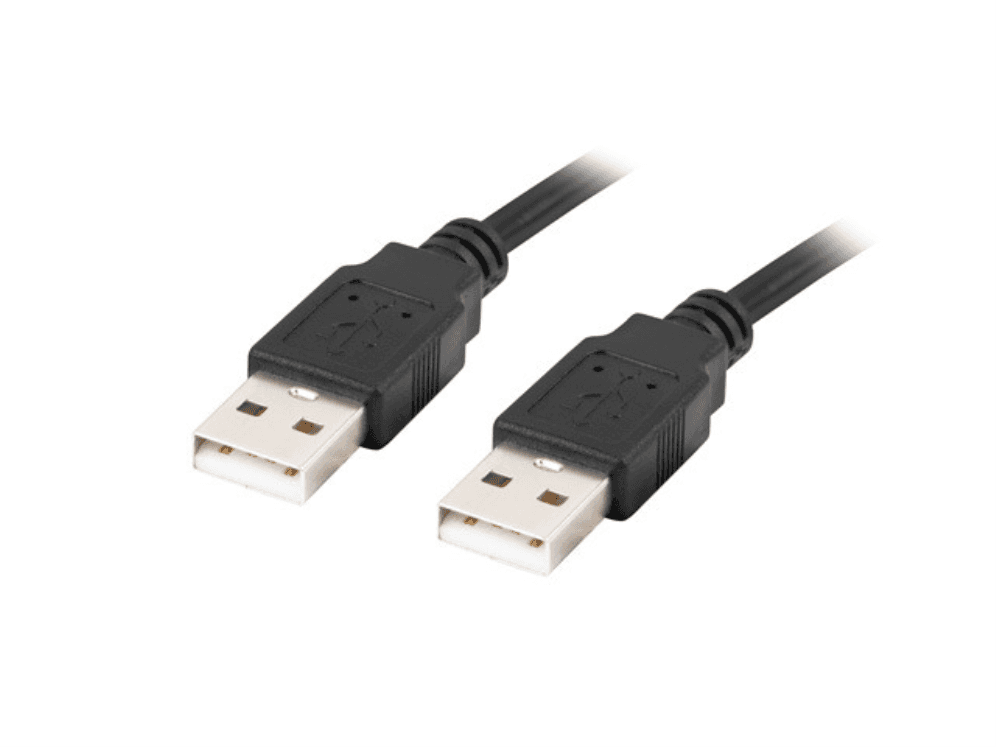 Cable USB 2.0 Lanberg USB-A Macho a Macho 0.5m Negro — imagen 1