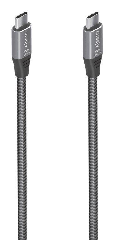 CABLE USB 3.2 AISENS GEN2X2 ALUMINIO 8K@30HZ 5A 100W C/M-C/M 3.0M — imagen 1