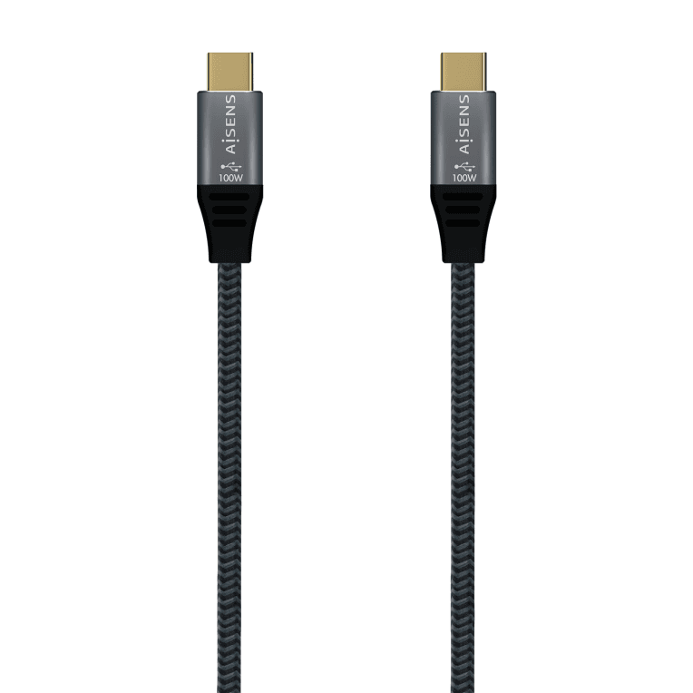 Cable USB Aisens 2.0 Aluminio 5A 100W E-Mark USB-C 2.0m — imagen 1