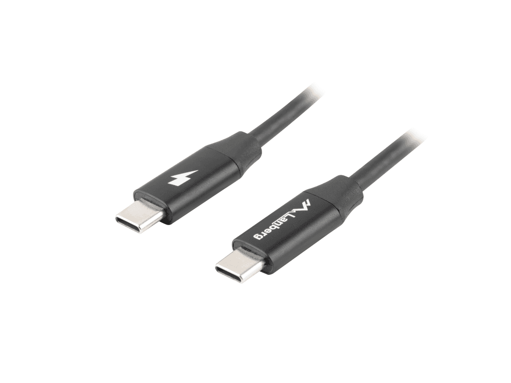 Cable USB Lanberg 2.0 Macho/USB C Macho Quick Charge 4.0 1.8m Negro — imagen 1