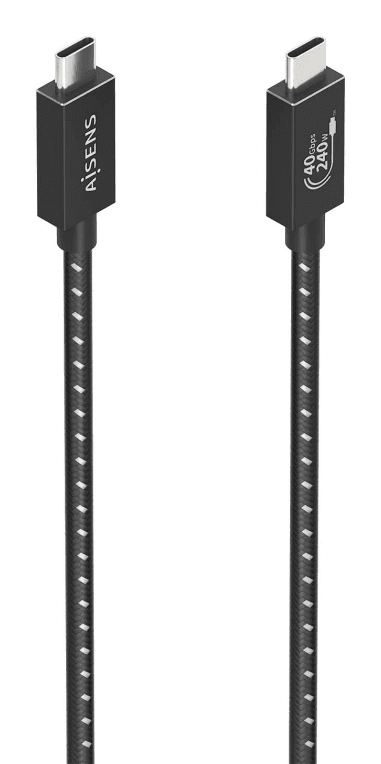 CABLE USB4 AISENS GEN3X2 40G 8K60HZ 5A 48V 240W E-MARK C/M-C/M 1.0M — imagen 1