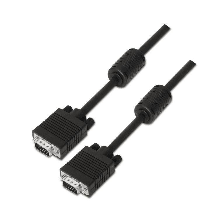 Cable VGA Aisens A113-0073 Con Ferrita HDB15M-HDB15M Negro 6.0M — imagen 1