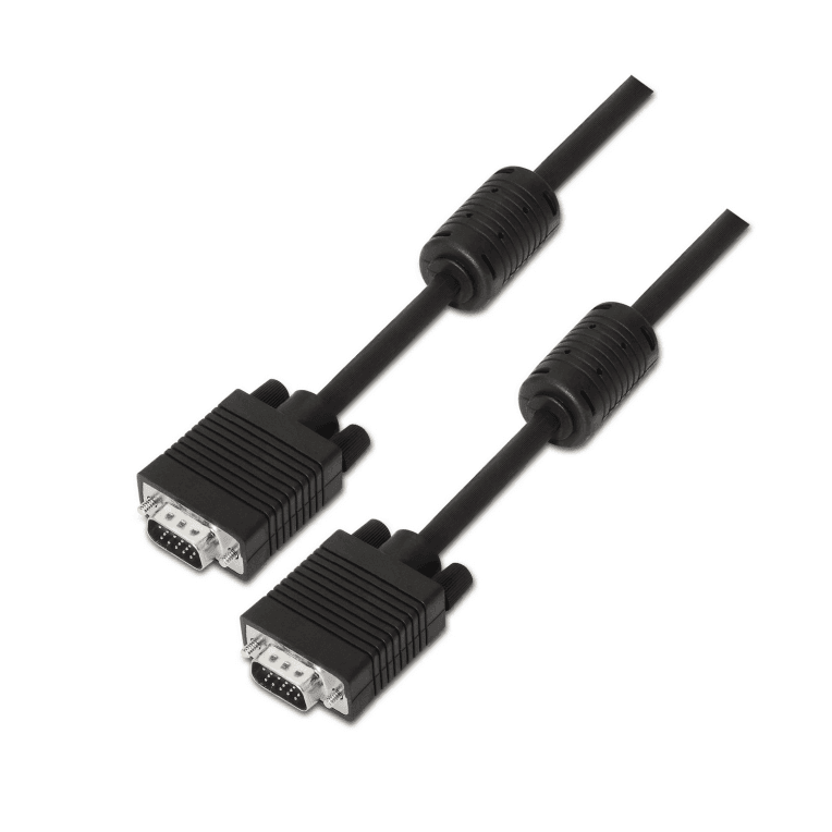 Cable VGA Aisens A113-0075 Con Ferrita HDB15M-HDB15M Negro 15M — imagen 1