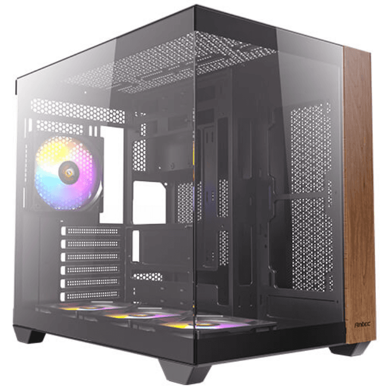 Caja ATX Antec CX800 ARGB Wood 2xUSB3.0 2xVentiladores sin Fuente — imagen 1