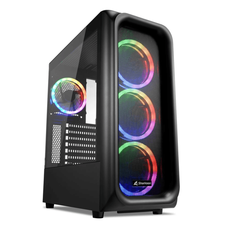 Caja ATX Sharkoon TK5M RGB Negra 2xUSB3.0/1xUSB Tipo C — imagen 1