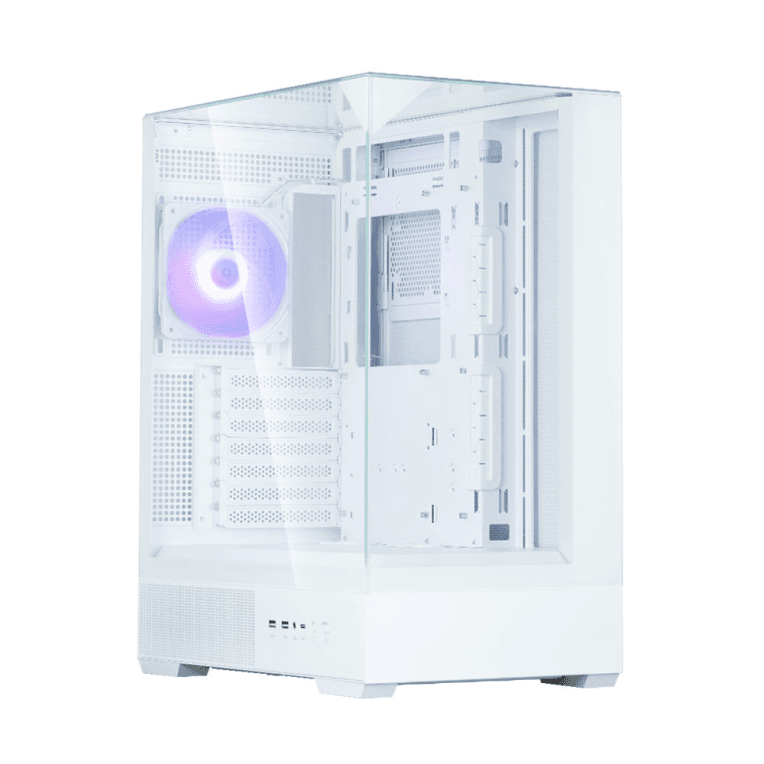 Caja ATX Zalman P40 Prism ARGB Blanca 2xUSB3.0 3 Ventiladores — imagen 1