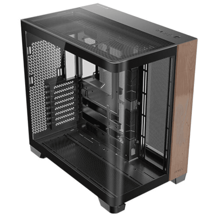 Caja E-ATX Antec C8 Curve Wood 2 Ventiladores/1 Ventilador 2xUSB Negra — imagen 1