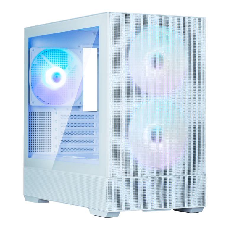 Caja Micro-ATX Zalman P30 Air ARGB Blanca 2xUSB3.0 3 Ventiladores — imagen 1