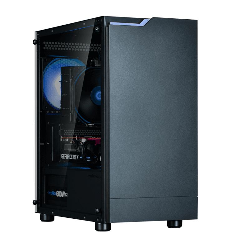 Caja Micro-ATX Zalman T4 Plus ARGB Negra 2xUSB3.0 1 Ventilador — imagen 1