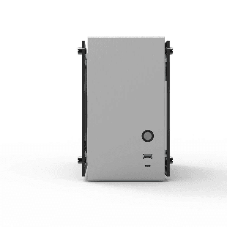 Caja Mini-ITX Zalman M4 ARGB Plateada 2xUSB3.0 1 Ventilador — imagen 1