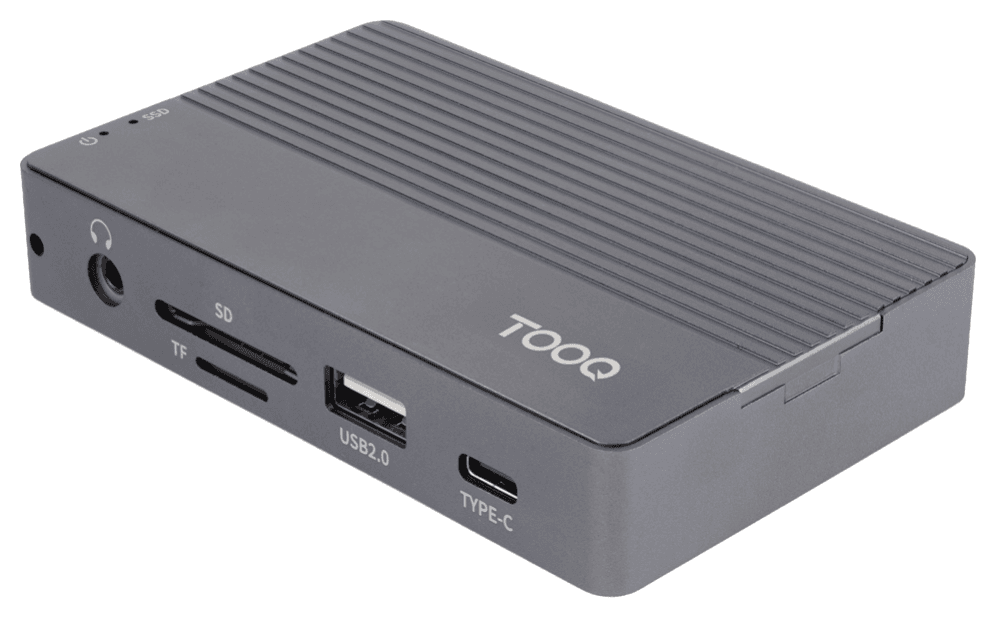 CARCASA+HUB TOOQ TQE-2242G M.2 NGFF/NVMe USB 3.2 GEN2 — imagen 1