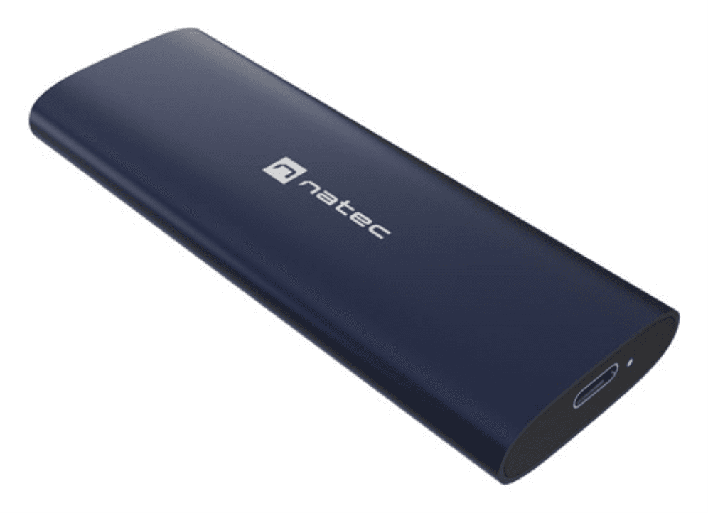 CARCASA SSD NATEC RHINO M.2 NVME LITE USB-C 3.2 GEN 2 ACERO NAVAL — imagen 1