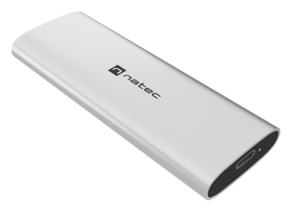 CARCASA SSD NATEC RHINO M.2 NVME LITE USB-C 3.2 GEN 2 PLATA ARTICO — imagen 1