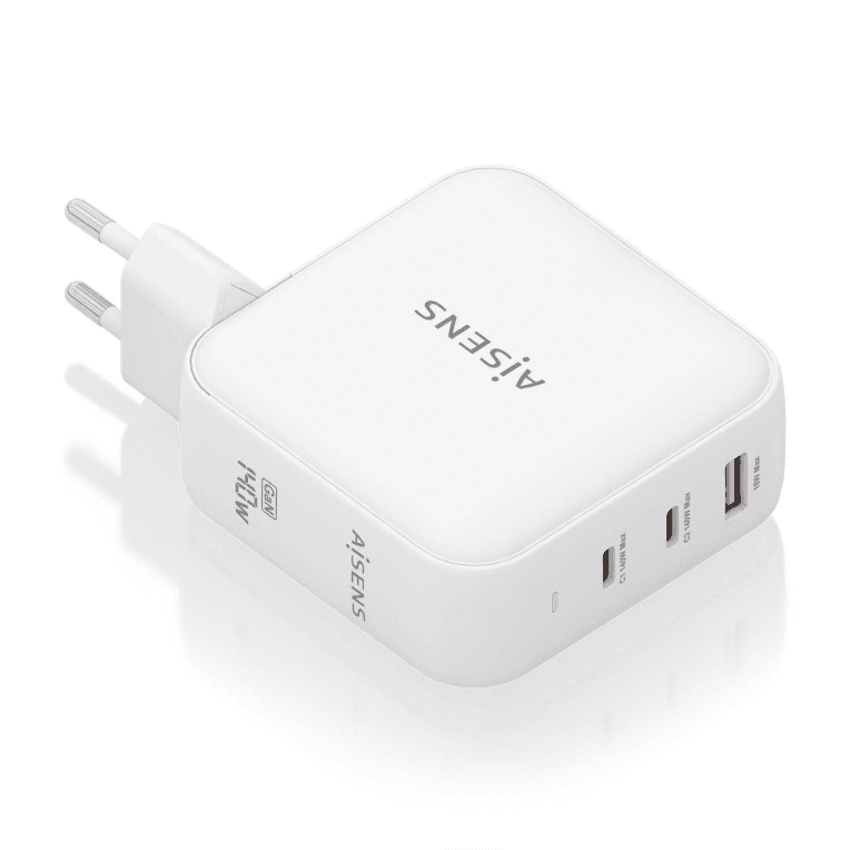 Cargador Aisens Gan140W 2xUSB-C PD3.1 QC4.0 1xUSB-A QC3.0 Blanco — imagen 1