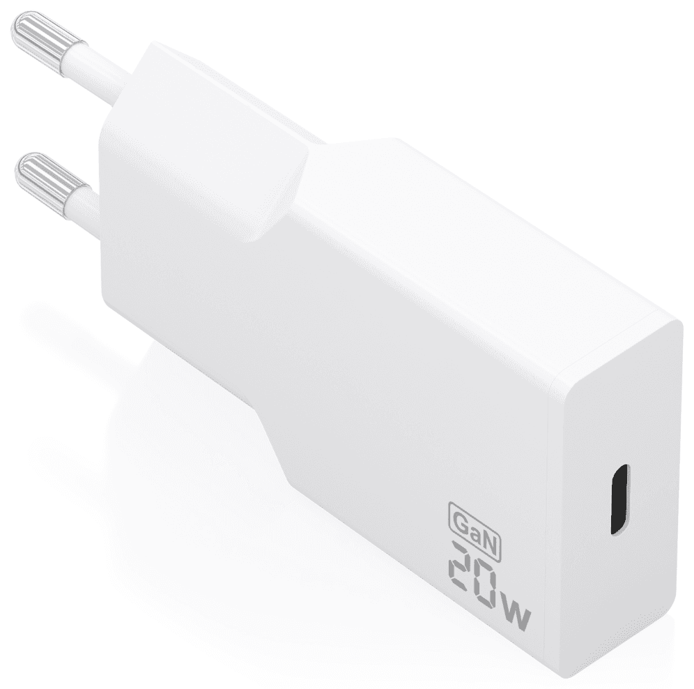 CARGADOR AISENS ULTRA DELGADO GaN 20W 1xUSB-C PD3.0 BLANCO — imagen 1
