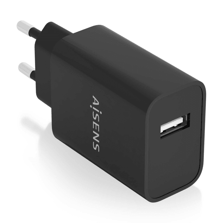 Cargador Aisens USB 10W Alta Eficiencia 5V/2A Negro — imagen 1