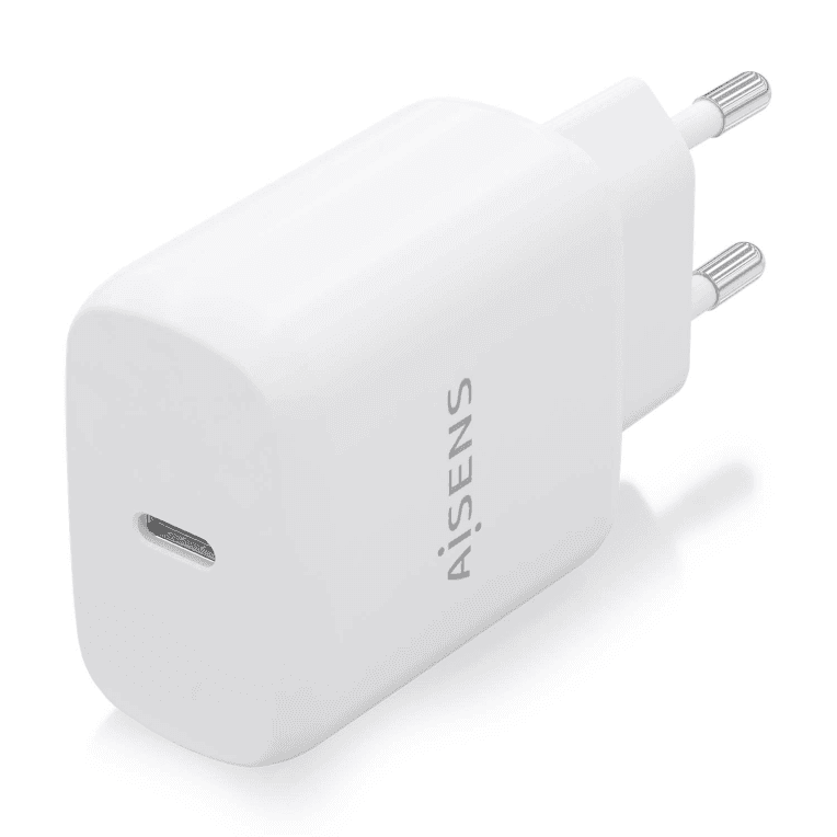 Cargador Aisens USB-C PD3.0 1 Puerto 1xUSB-C 25W Blanco — imagen 1
