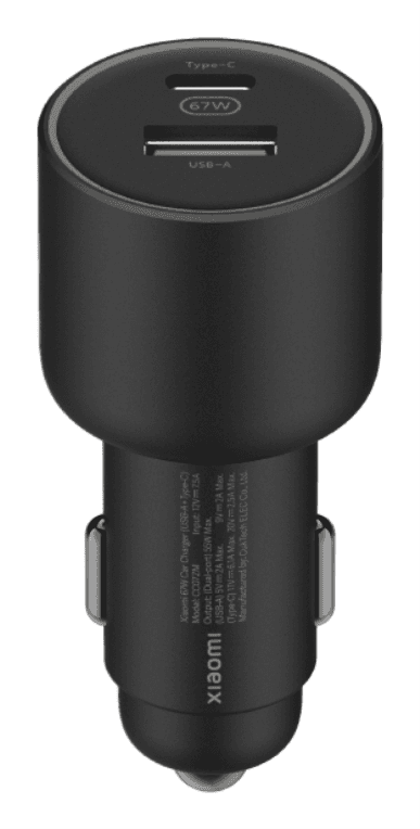 Cargador de Coche Xiaomi Mi Car Charger 67W 2xUSB-C + Cable USB-C Negro — imagen 1