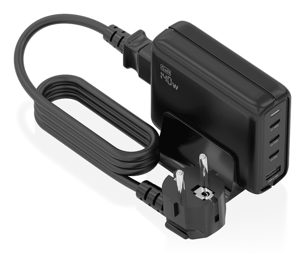 Cargador Gan Aisens Sobremesa 140W 3xUsb-C Pd3.1 Qc4.0 Qc5.0 Usb-A Qc3.0 1 — imagen 1