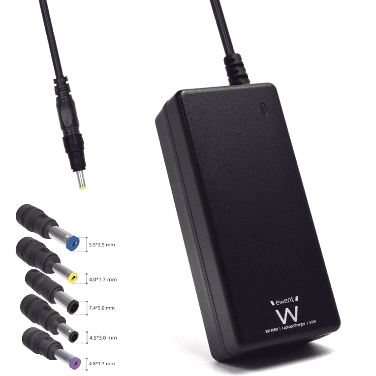 Cargador para portátil Ewent 65W Compatible HP — imagen 1