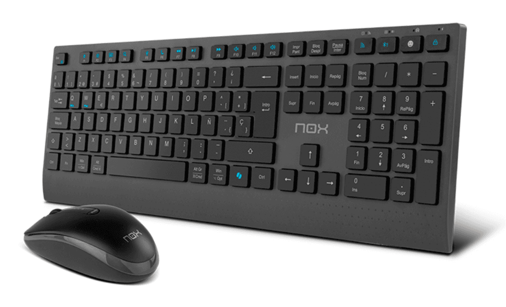 Combo Teclado-Raton Nox Lite Duo Inalambrico Es Negro — imagen 1
