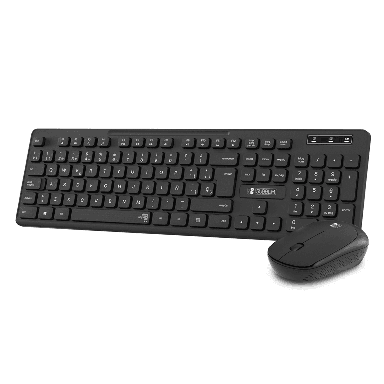 Combo Teclado Ratón Subblim Business Slim Silencioso RF Inalámbrico Negro