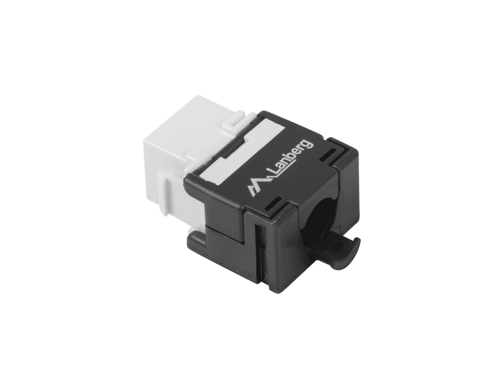 Conector Lanberg Keystone Cat.6A UTP RJ45 180º Tool-Less para 10 Gigabit — imagen 1