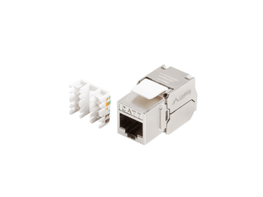 Conector Lanberg Keystone Cat.7 FTP RJ45 180º Tool-Less para Máximo Rendimiento