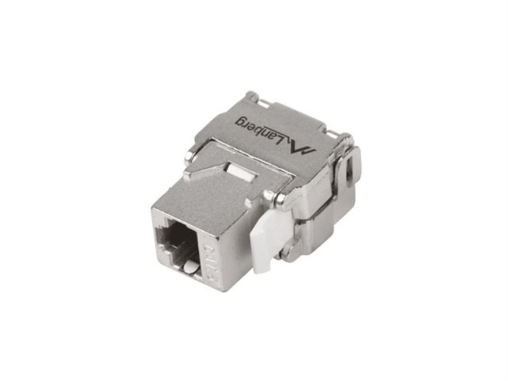 Conector Lanberg Keystone RJ45 Cat.6A FTP 180 Grados Tool-Less para Instalación Rápida — imagen 1