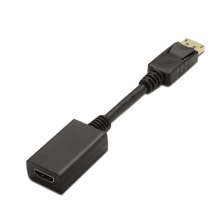 Conversor Aisens DisplayPort A HDMI DP M-HDMI A H Negro 15cm — imagen 1