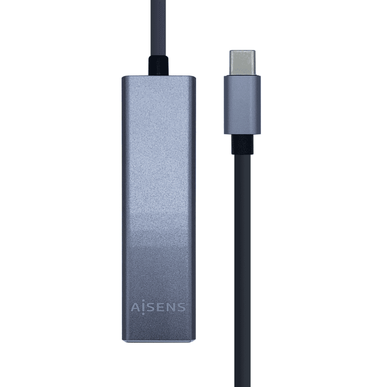 Conversor Aisens USB3.1 Gen1 USB-C Ethernet Gigabit 3xUSB3.0 15cm — imagen 1