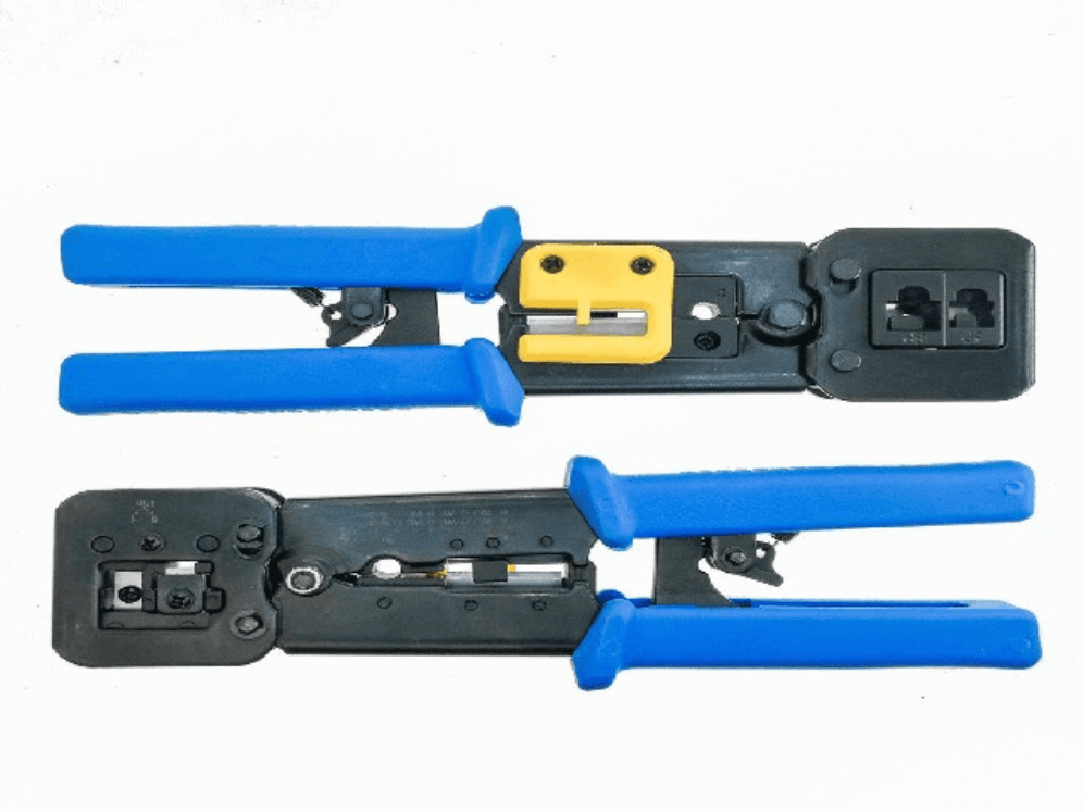 Crimpadora Lanberg Pass Through para RJ45, RJ11 y RJ12