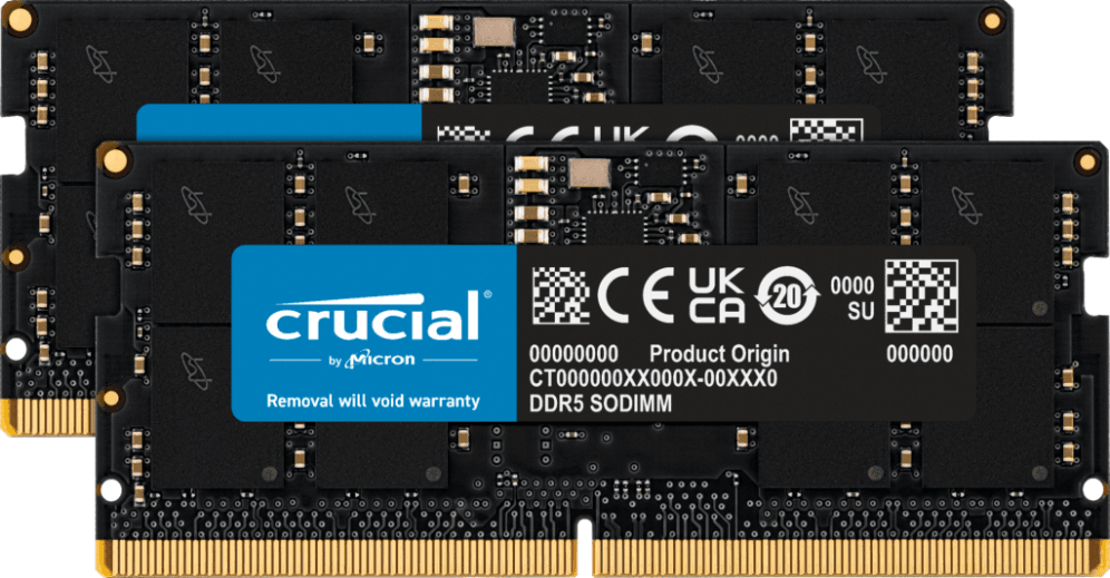 DDR5 SODIMM CRUCIAL 2x 16GB 4800 — imagen 1