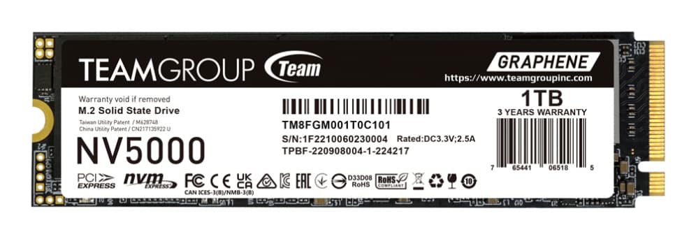 Disco Duro SSD Teamgroup NV 5000 1 TB NVME Gen4