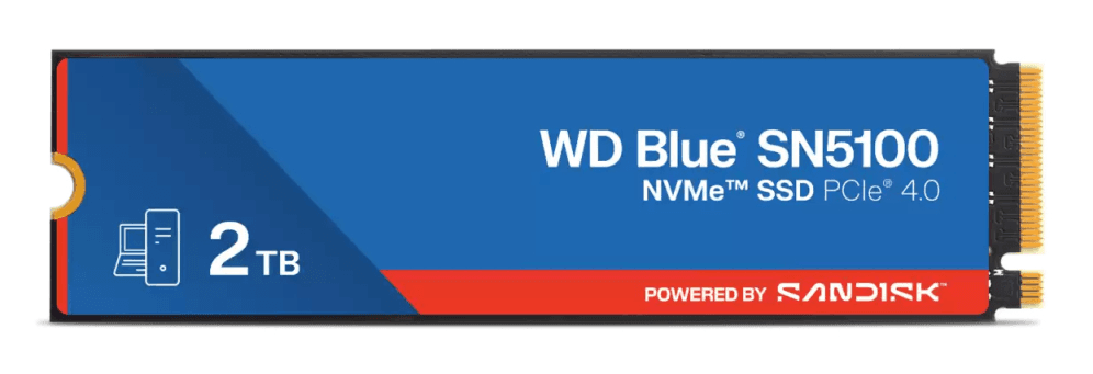Disco Duro SSD Western Digital WD BLUE SN5100 2 TB NVME Gen4 — imagen 1