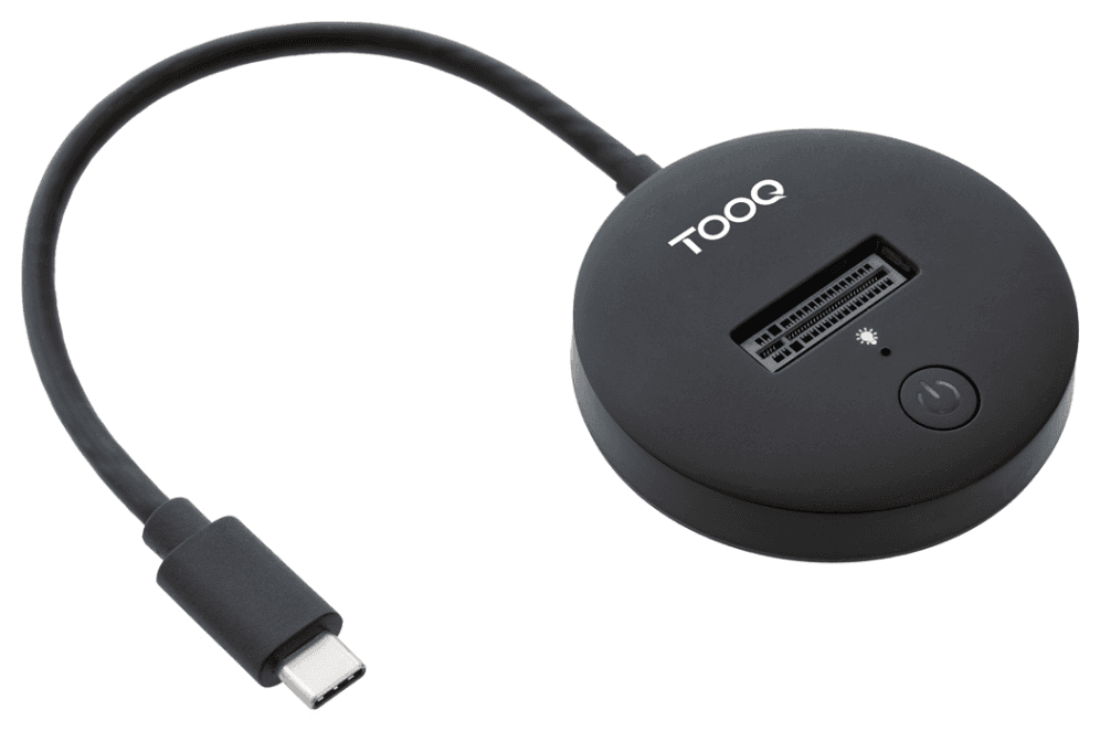 DOCK TOOQ TQDS-100B 1xSSD M.2 NVMe USB-C 3.2 GEN2 NEGRO — imagen 1