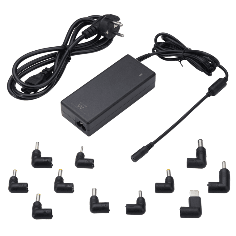 EWENT CARGADOR AUTOMATICO UNIVERSAL NOTEBOOK 90W CON 11 PUNTAS — imagen 1