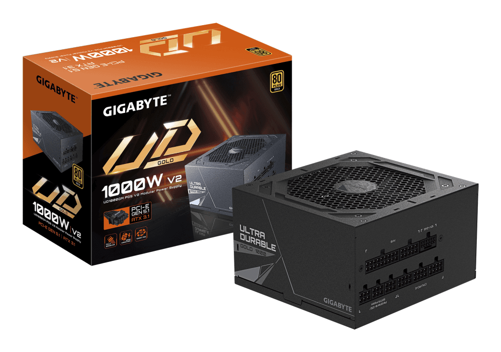 Fuente Gigabyte GP-UD1000GM PG5 V2 1000W 80+ Gold Full Modular — imagen 1