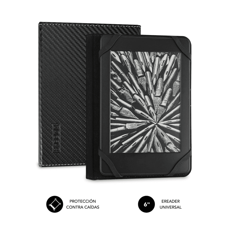 FUNDA EBOOK SUBBLIM CLEVER CASE 6" BLACK