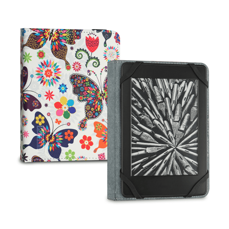 FUNDA EBOOK SUBBLIM CLEVER CASE 6" MARIPOSAS