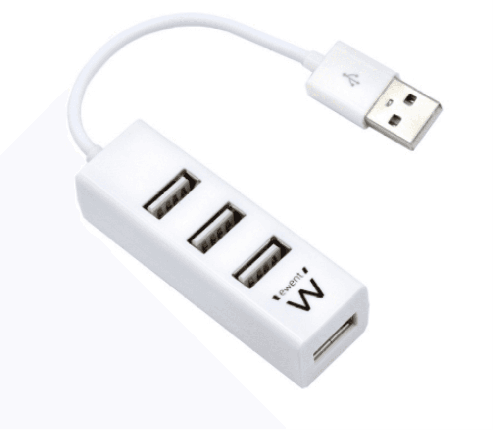Hub Ewent USB 2.0 High Speed USB-A 4 Puertos Blanco — imagen 1