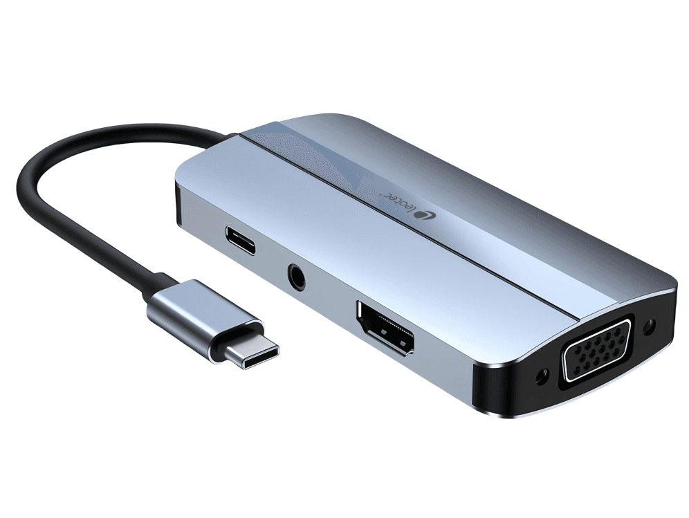 Hub Leotec Docking Station 7 en 1 USB-C PD100 USB3.0 USB2.0 HDMI — imagen 1