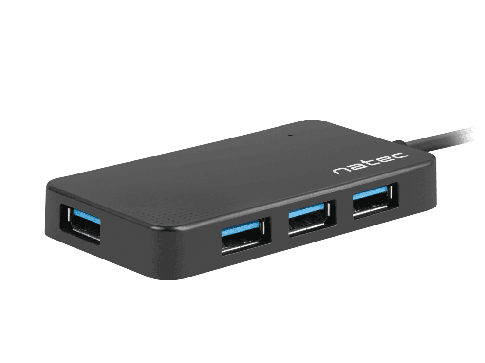 HubNatec Month 4 Puertos USB 3.0 Negro