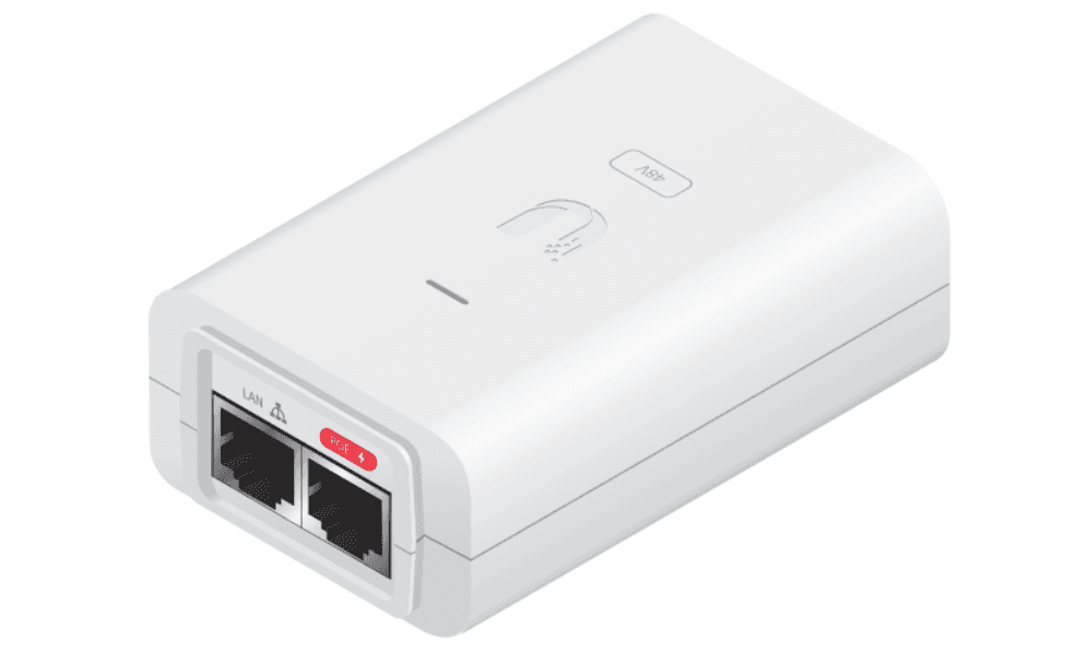 Inyector Ubiquiti POE-24-24W-WH PoE Adapter 24V 1A 10/100 Blanco — imagen 1
